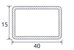 Профильная прямоугольная труба 40x15x2,5 мм 08кп ГОСТ 8645-68 электросварная купить в Атырау