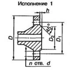 Квадратный фланец 100x155 мм 1 кгс/см2 исполнение 1 приварной встык коррозионно-стойкий ЭИ943Л ГОСТ 33259-2015