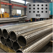 Труба перфорированная нержавеющая 8x0,8x5 мм Rg 08Х18Н10Т ГОСТ 11068-81